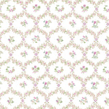 Ivy Floral Fabric - Rose Gold