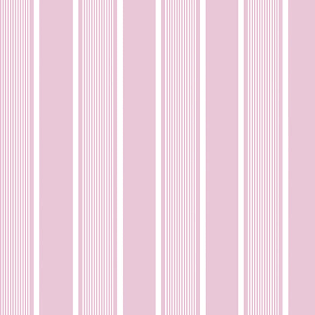 New! French Army Stripe Print Linen-Rose