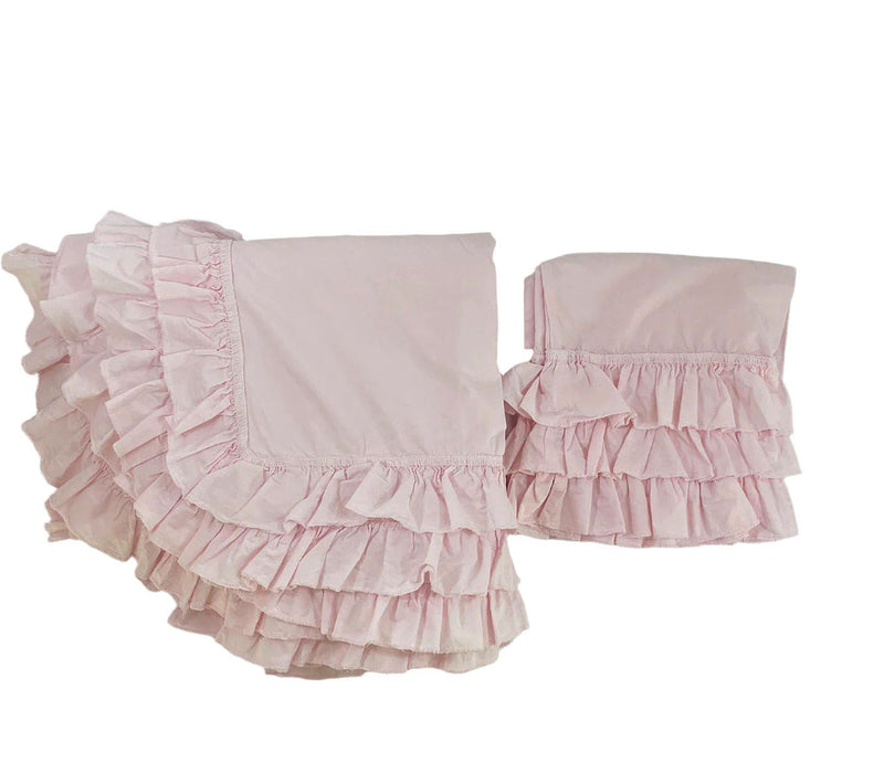 Twin 2 Pc Giselle Duvet Set- Pink