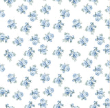 New! Petite Rosebuds Print-Chambray