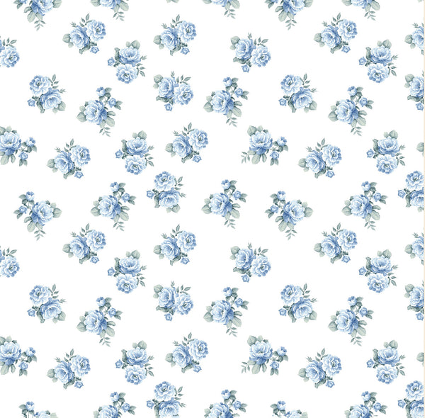 New! Petite Rosebuds Print Linen-Chambray