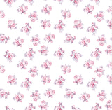 New! Petite Rosebuds Print Linen-Pink