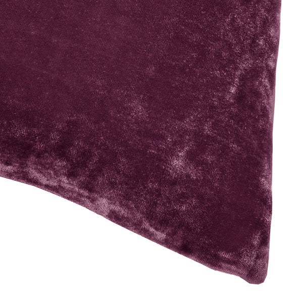 Dream Silk Velvet Pillow - Aubergine