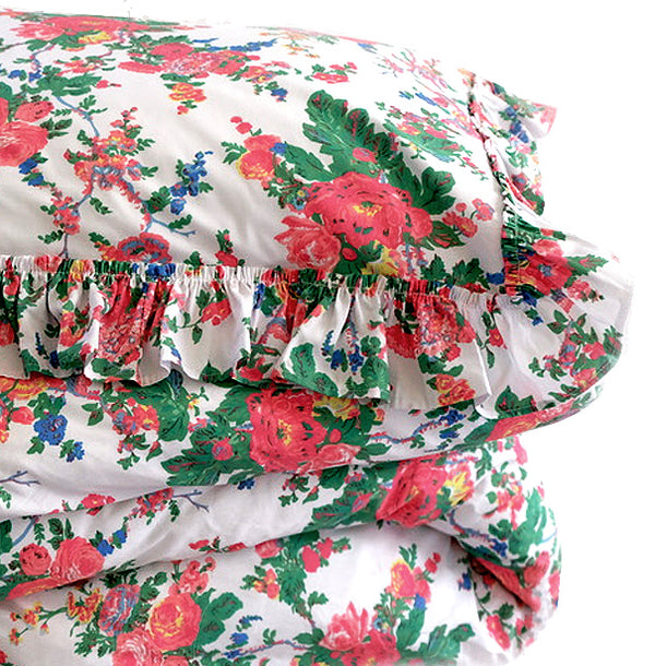 NEW! Austin Rose Bedding - Fiesta - Linen Salvage Et Cie